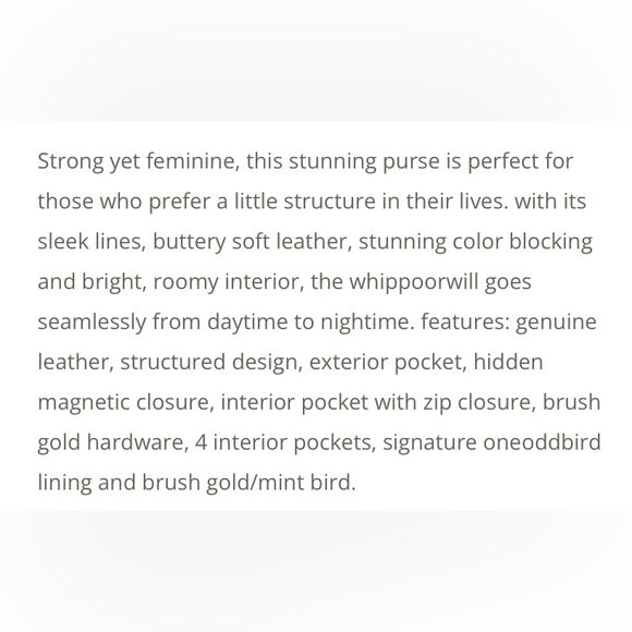 One Odd Bird Wippoorwill Leather Clutch - Picture 9 of 12